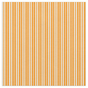 Tan and Dark Orange Coloured Pattern of Stripes Fabric