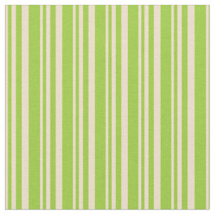 Tan and Green Coloured Pattern of Stripes Fabric