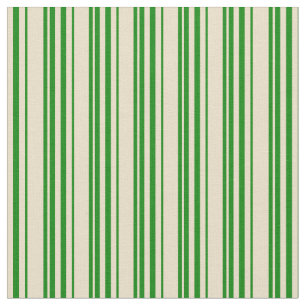 Tan and Green Pattern Fabric