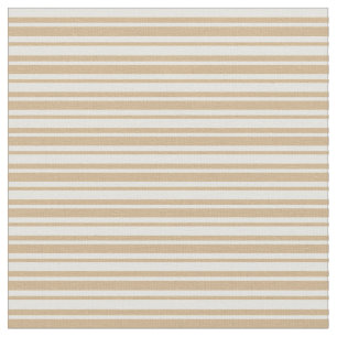 Tan and Light Yellow Lined/Striped Pattern Fabric