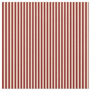 Tan and Maroon Stripes Pattern Fabric