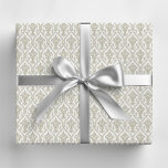 Tan and White Vintage Damask Pattern Wrapping Paper<br><div class="desc">Tan and White Vintage Damask Pattern Wrapping Paper. Perfect for putting that finishing touch on your gifts and it's great for birthdays,  Christmas,  anniversaries,  or weddings! Beautiful Trendy Modern Gift Wrapping Paper Design Patterns by Printable Pretty.</div>
