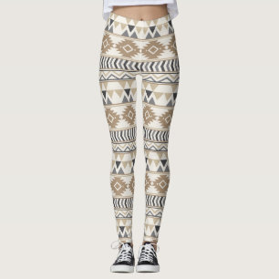 Tan Aztec Women's Leggings