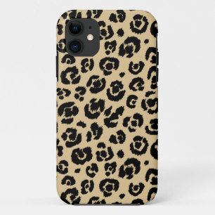 Tan Beige Black Leopard Print Case-Mate iPhone Case