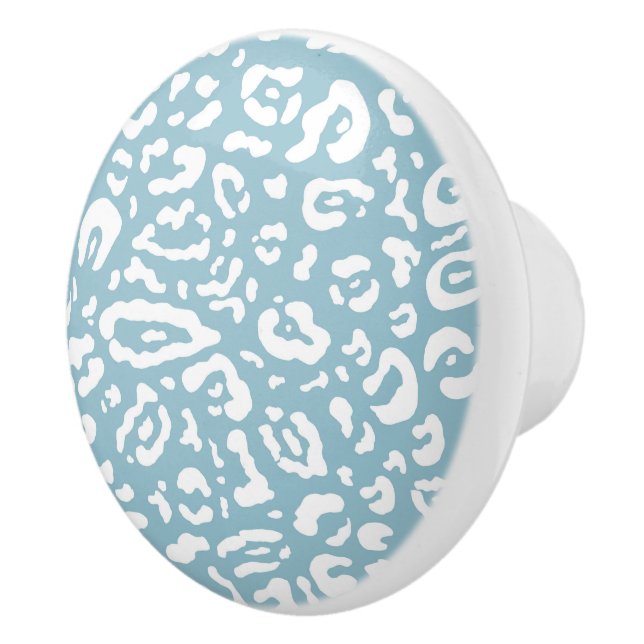 Tan Brown & Black Cheetah Leopard Animal Print  Ce Ceramic Knob (Right)