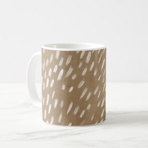 Tan Brown Cream Short Stripes Coffee Mug