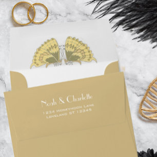 Tan  Brown Earth Tones Wedding Special Occasion  Envelope