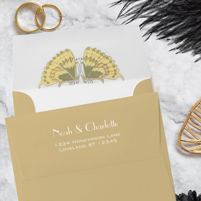 Tan  Brown Earth Tones Wedding Special Occasion  Envelope (Creator Uploaded)