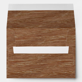 Tan Brown Natural Oak Wood Grain Look Envelope