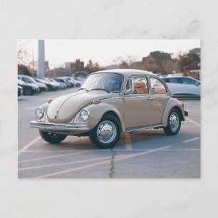 Tan BUG vintage car Postcards