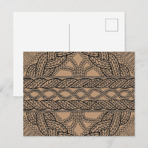 TAN CABLE KNIT Postcard II