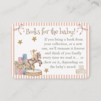 Tan Carousel Horse Book Request Dipper Raffle