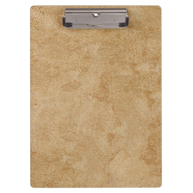 Tan Chamois Leather Print Clipboard (Front)