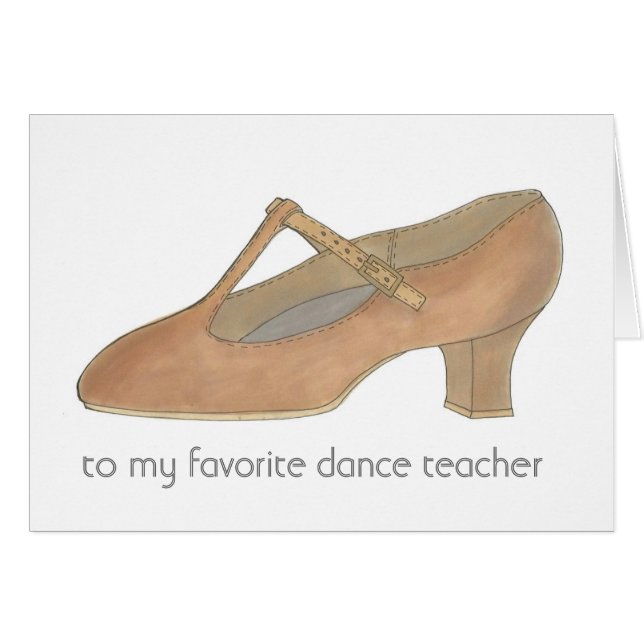 Tan Character Shoe Favourite Dance Teacher (Front Horizontal)