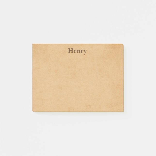 Tan Classic Trendy Post-it Notes (Front)
