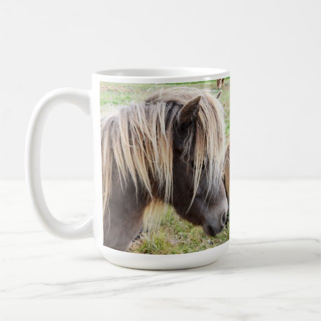 Tan Colored Shetland Pony, Coffee Mug (Left)