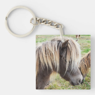 Tan Coloured Shetland Pony, Key Ring