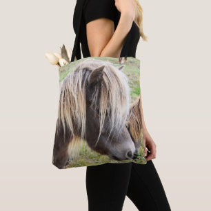 Tan Coloured Shetland Pony, Tote Bag