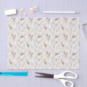 Tan Cream Brown Beach Grass Wedding Tissue Paper