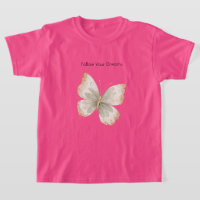 Tan Cream Green Butterfly