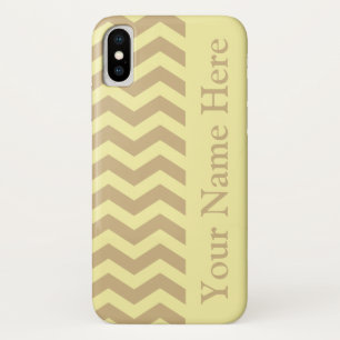 Tan Cream Neutral Chevrons Case-Mate iPhone Case