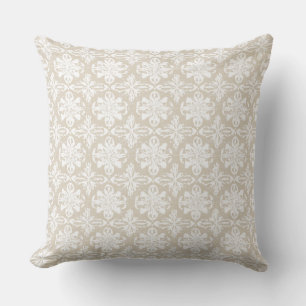 Tan Decorative Throw Pillow