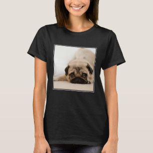 Tan Female Pug T-Shirt