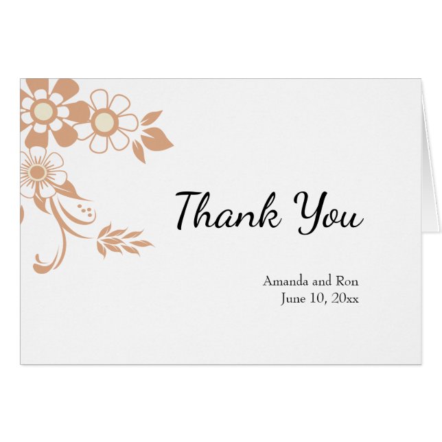 Tan Floral Swirl (Front Horizontal)