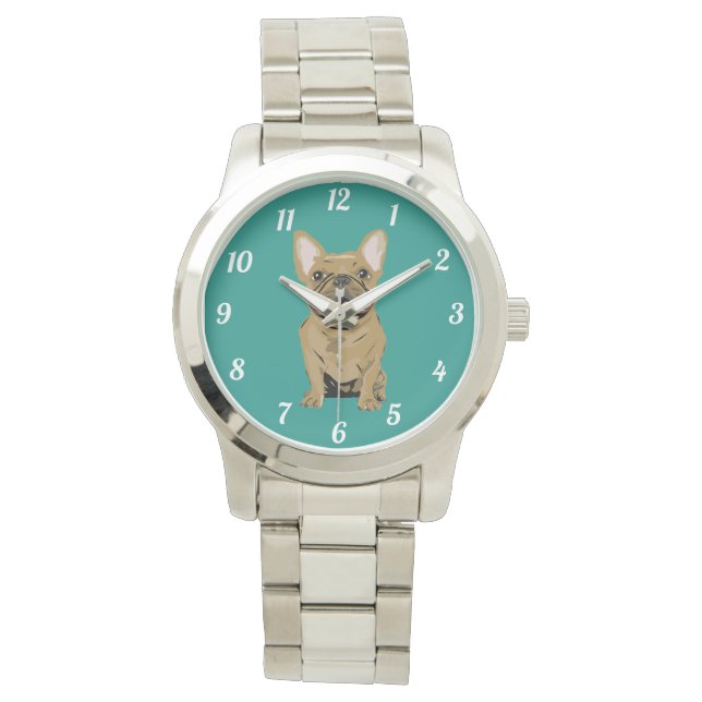 Tan French Bulldog Watch (Front)