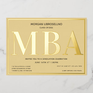 Tan Gold MBA Graduation