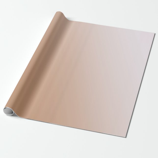 Tan Gradient Wrapping Paper (Unrolled)