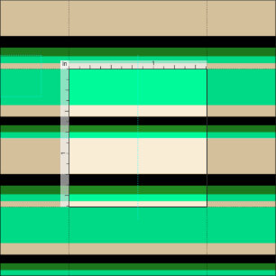 Tan, Green, Forest Green, and Black Coloured Lines Fabric