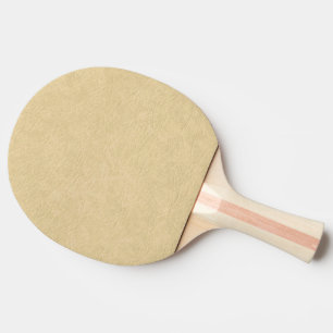 Tan Leather Look Ping Pong Paddle