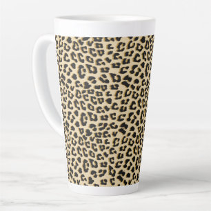 Tan Leopard Print Latte Mug