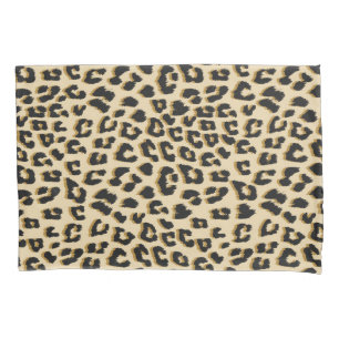 Tan Leopard Print  Pillowcase