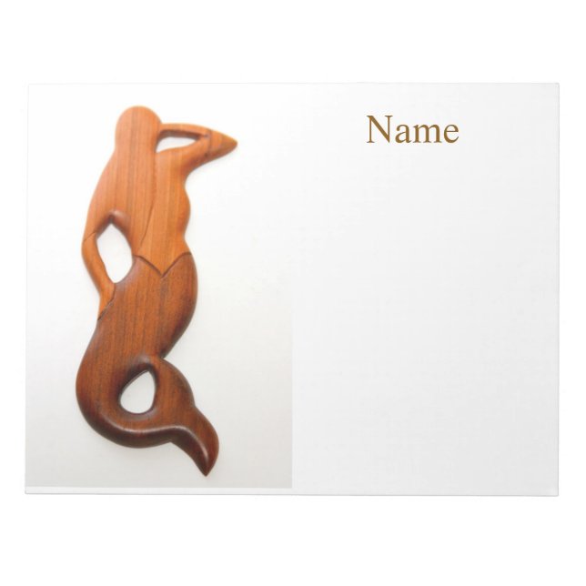 Tan lookout mermaid Thunder_Cove Notepad (Front)