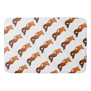 tan lookout mermaids bath mat