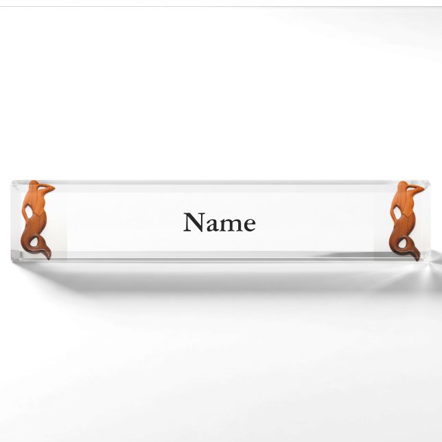 tan lookout mermaids nameplate (Front)