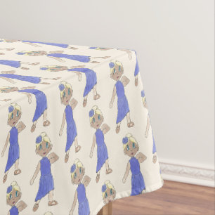 Tan Lyrical Shoes Purple Costume Dance Recital Tablecloth