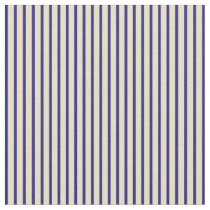 Tan & Midnight Blue Striped/Lined Pattern Fabric