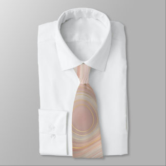 Tan & Pink Marble Men Neckties