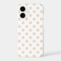 Tan polka dots