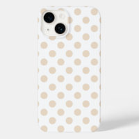 Tan polka dots