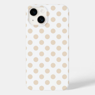Tan polka dots Case-Mate iPhone 14 case