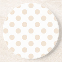Tan polka dots