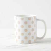Tan polka dots