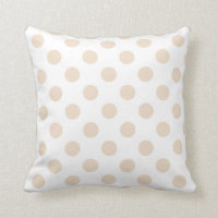 Tan polka dots