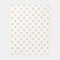 Tan polka dots