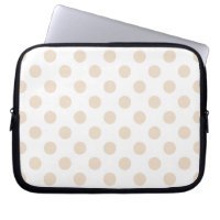 Tan polka dots