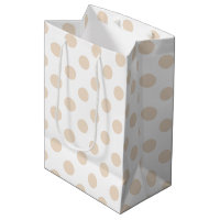 Tan polka dots